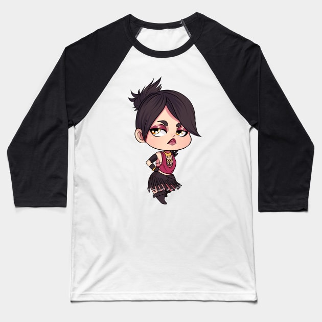 Morrigan Baseball T-Shirt by Pastelideas